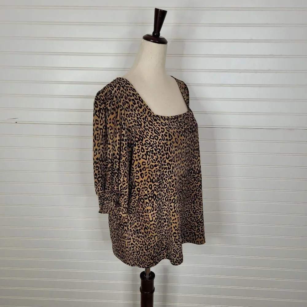 CeCe Leopard Square Neck Top_4